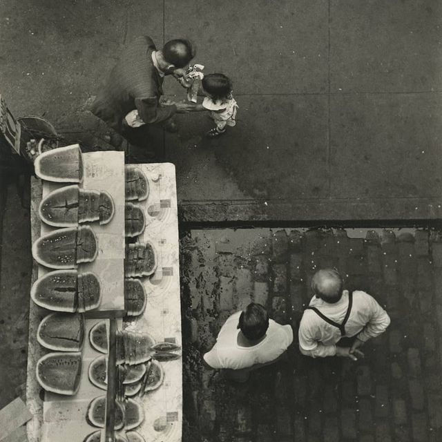 Ruth Orkin, From Above. Watermelon Stand, 1948